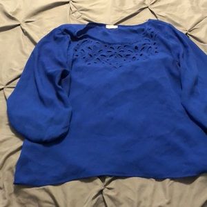 Flowing flower cut out blouse, bought from Belk.